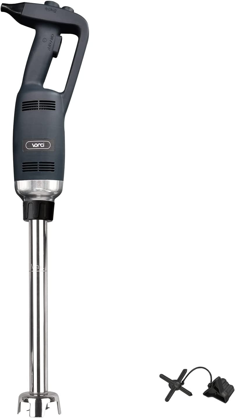 500W Commercial Immersion Blender, 15.7" SUS 304 Removable Shaft, Heavy Duty Power Hand Mixer with Variable Speed 6000-20000RPM, Professional Electric Stick Blender for Restaurant Kitchen Use.