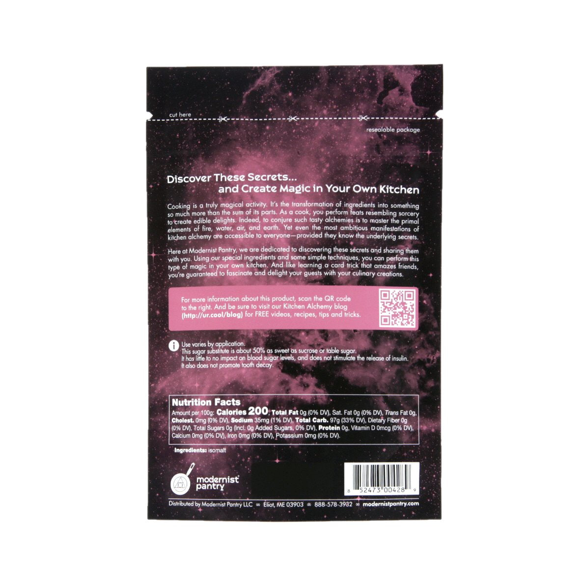 Pure Isomalt ⊘ Non-Gmo Vegan OU Kosher Certified - 200G/7Oz.