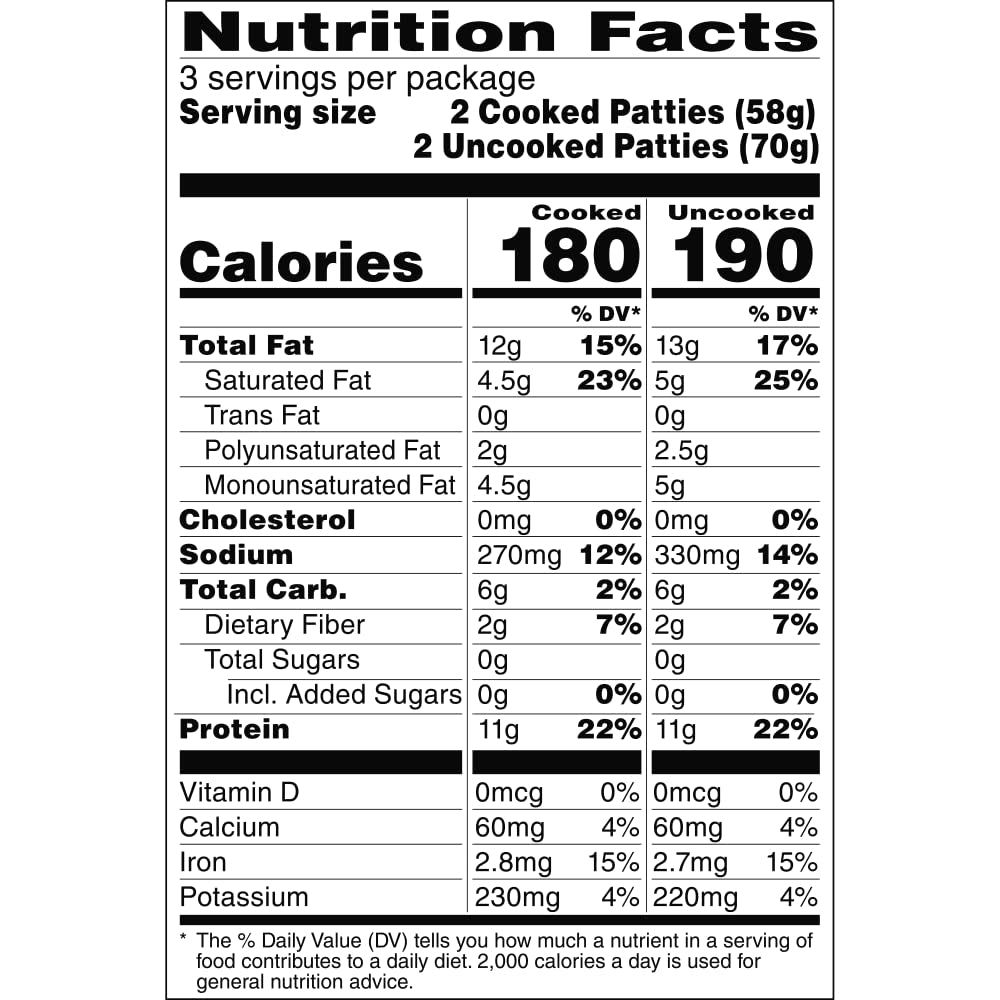 Beyond Breakfast Sausage Plant-Based Patties Box,6 Pack,7.4 Oz