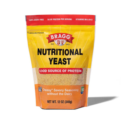 Premium Nutritional Yeast Seasoning - Vegan, Gluten Free – Good Source of Protein & Vitamins – Nutritious Savory Parmesan Cheese Substitute (Original, 12 Ounce (Pack of 1))