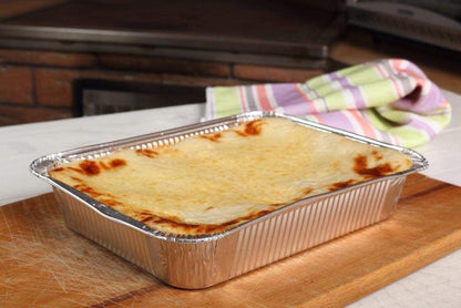 Aluminum Deep Foil Pans Full Size, Large Disposable Roasting & Baking Pan, 21"X13" (20 Pack) Extra Heavy Duty Chafing Trays for Hotels, Restaurants, Caterers, Steam Table, Buffets & Bakeware