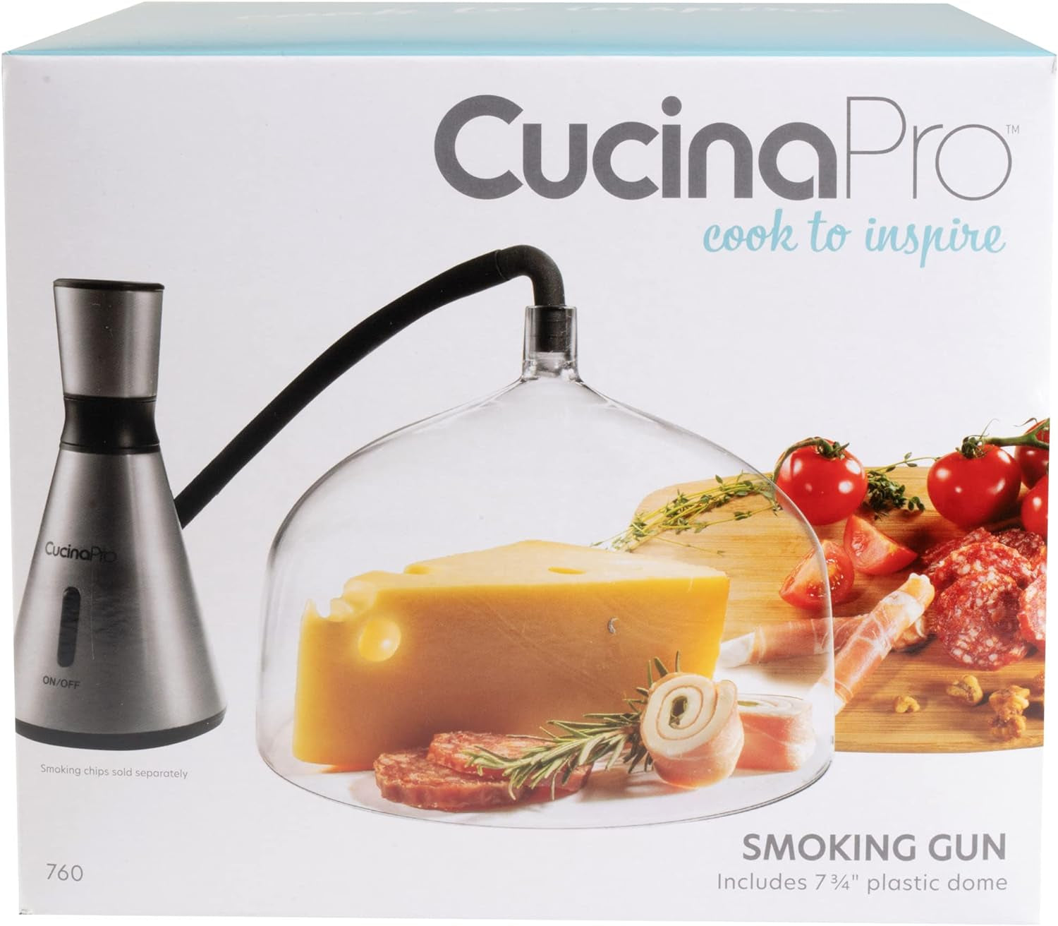 Smoking Gun W XL 7-1/4" Dome - Hot Cold Electric Portable Smoker Infuser Kit for Indoor Outdoor Use- Smoke Meat Cheese Cocktails Faster than Smoker Box, Large Dome W Greater Capacity, Fathers Day Gift
