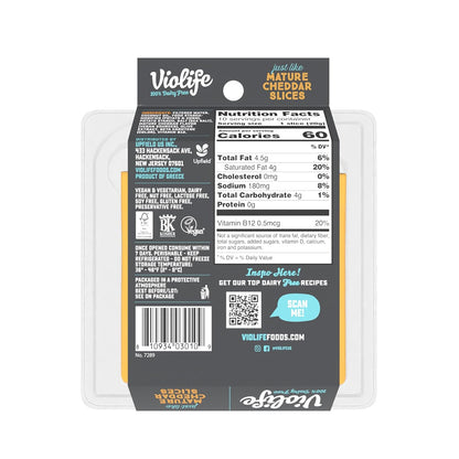 Violife, Mature Cheddar Style Slices, 7.05 Ounce
