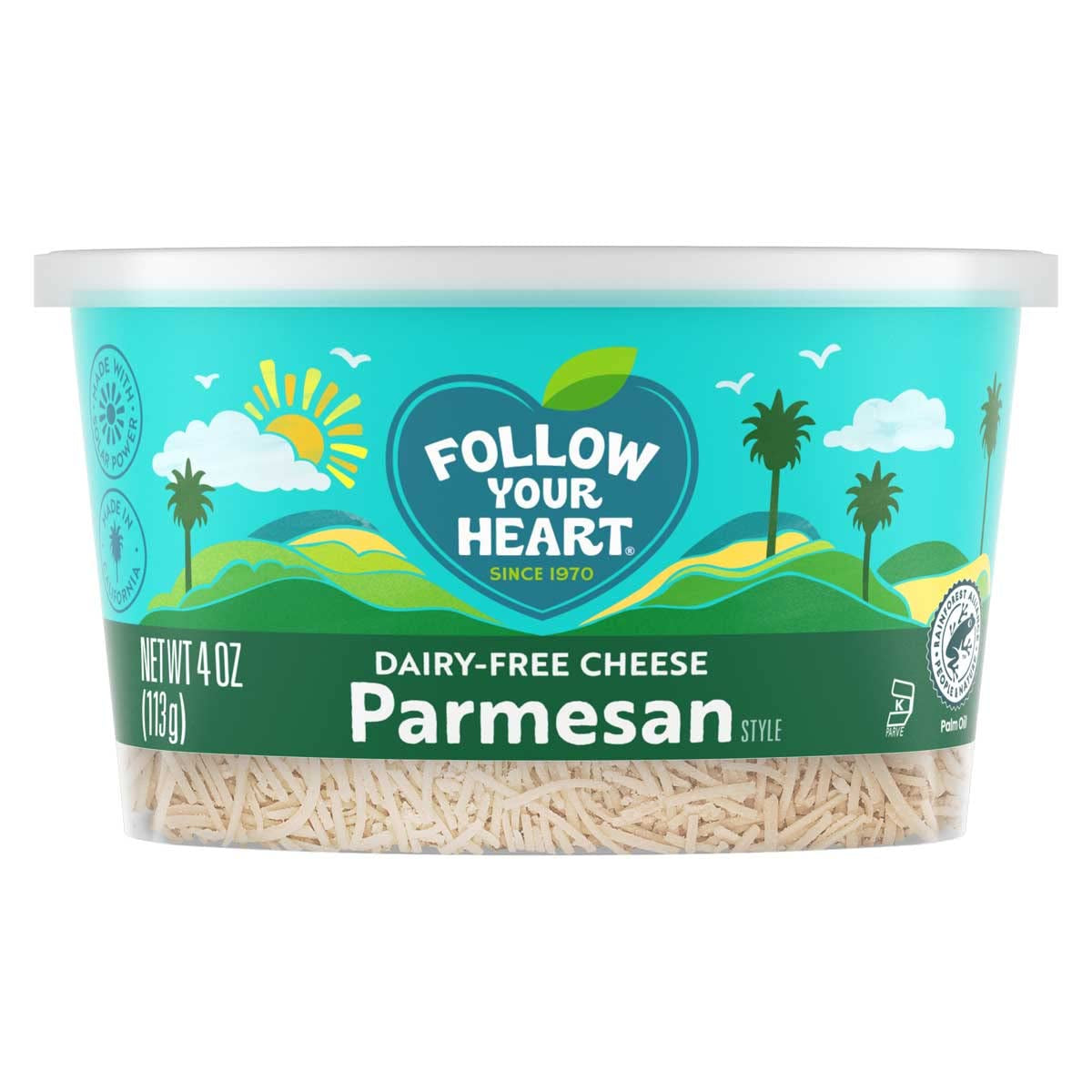 Cheese Parmesan Shredded Vegan, 4 Oz