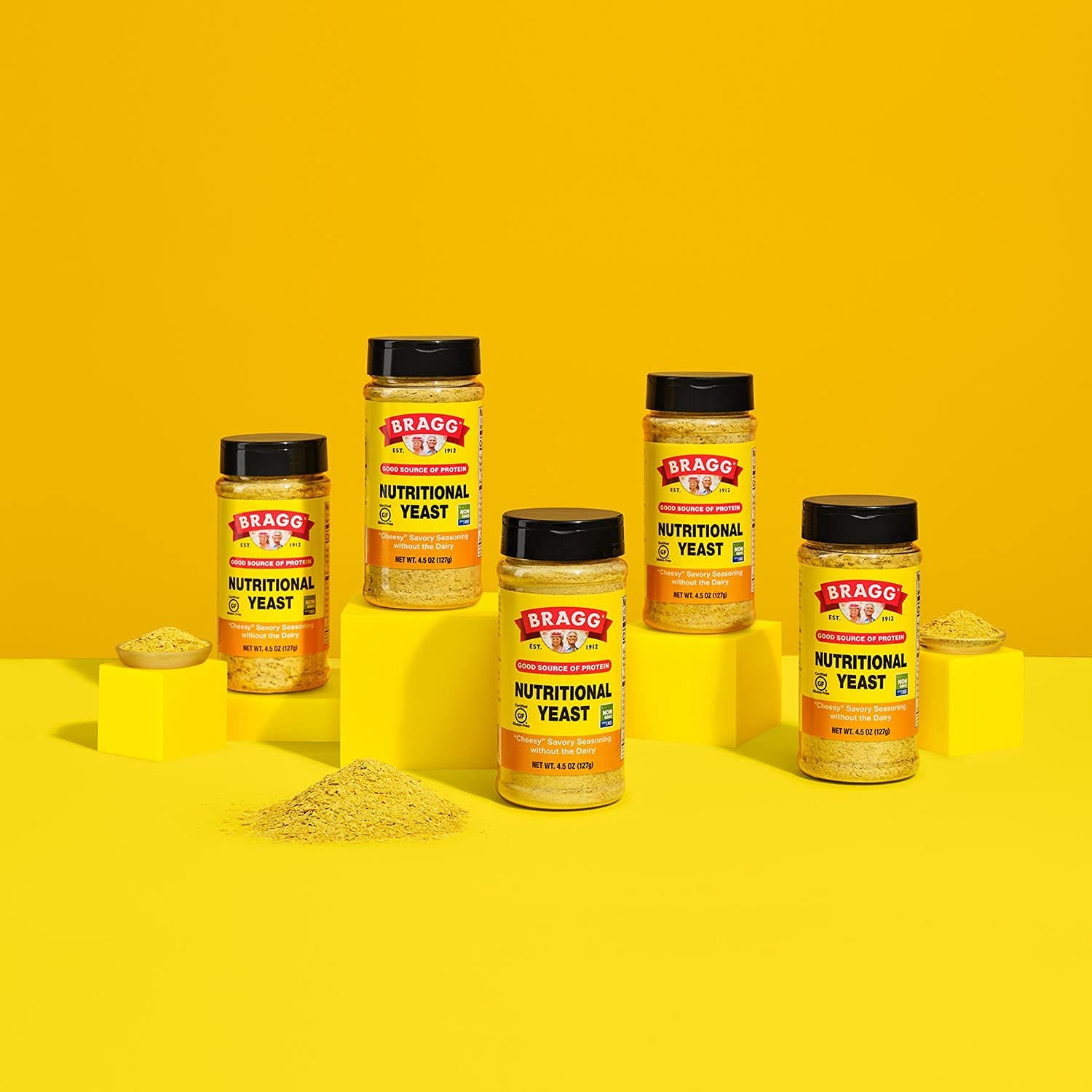Premium Nutritional Yeast Seasoning - Vegan, Gluten Free – Good Source of Protein & Vitamins – Nutritious Savory Parmesan Cheese Substitute (Original, 12 Ounce (Pack of 1))