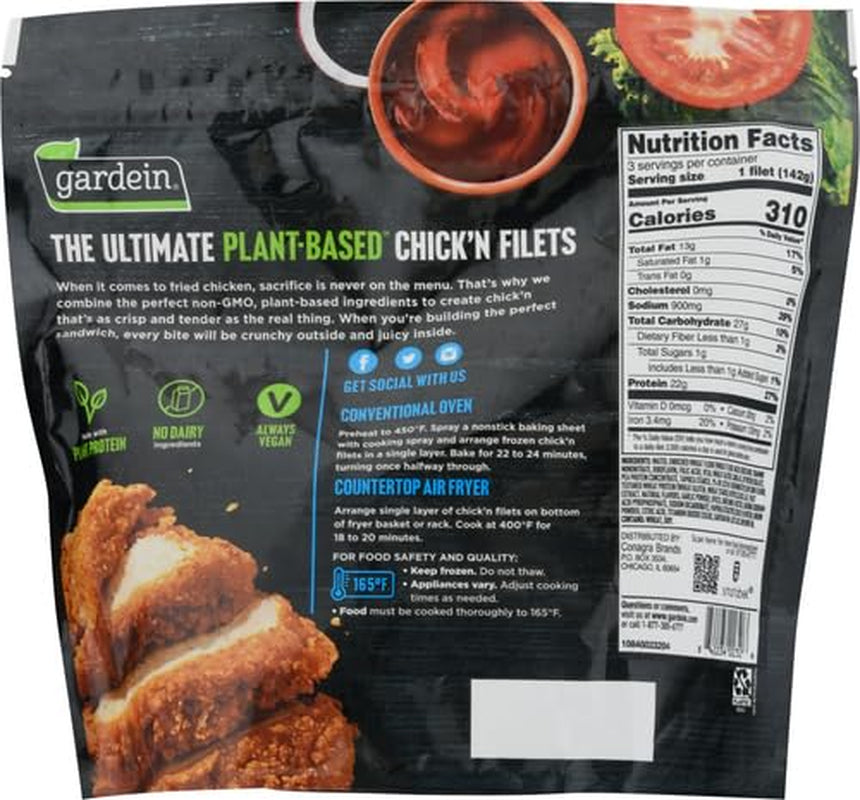 Ultimate Plant-Based Chick'N Filets, Vegan, Frozen, 15 Oz.